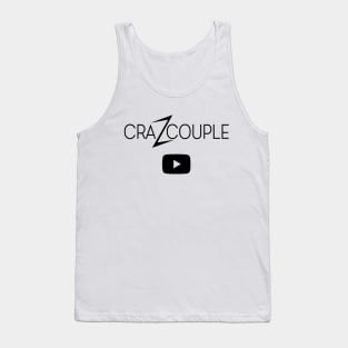 CraZCouple YouTube Black Logo Tank Top